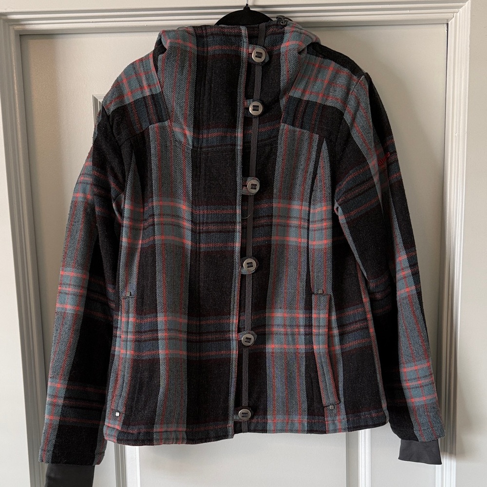 Columbia Plaid Jacket with Hood